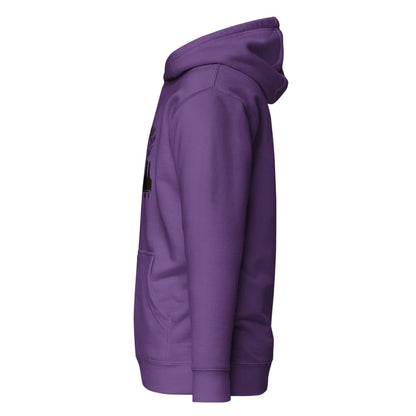 Purple hoodie on a white background