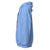 Light blue hoodie with a colorful graphic on the sleeve against a white background