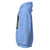 Light blue hoodie with colorful graphic on the sleeve against a white background