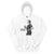 White hoodie with graphic of a person holding a coffee cup and text 'Coffee first, Chart later.'