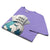 Purple t-shirt with a graphic of a globe and 'Global Heroes' text on a white background