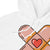 White hoodie with a graphic design of a heart on a white background