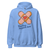 Light blue hoodie with bandage design and 'Healing happens here' text on a white background