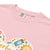 Pink t-shirt with baby-themed graphics and 'Comfort Colors' label