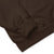 Close-up of brown fabric on a white background