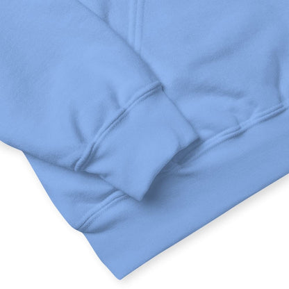 Close-up of a light blue fabric with a white background