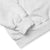 Close-up of a gray fleece blanket on a white background