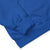 Close-up of blue fabric with a white background