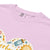 Light purple t-shirt with colorful graphics and 'Comfort Colors' label.