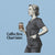 Illustration of a person in scrubs holding a coffee cup with text 'Coffee first. Chart later.' on a blue background