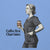 Illustration of a person in scrubs holding a coffee cup with text 'Coffee first. Chart later.' on a blue background
