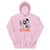 Pink hoodie with a cartoon ghost and text 'You can't scare me, I'm a teacher' on a white background