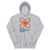Gray hoodie with bandage design and 'Healing happens here' text on a white background