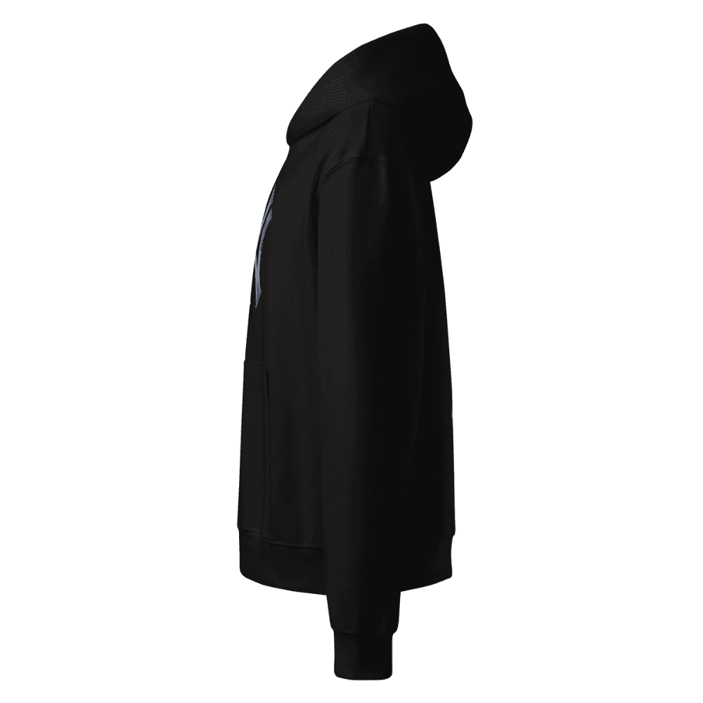 Black hoodie on a white background