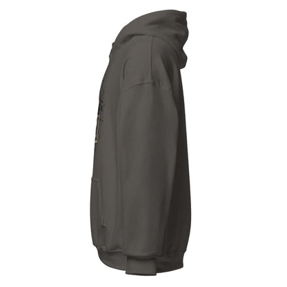 Dark gray hoodie on a white background