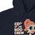 Navy blue hoodie with cartoon character and 'CEO of the Boo Crew' text on a white background
