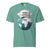 Teal t-shirt with a graphic of a globe and 'Global HEROES' text on a white background