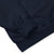 Close-up of a dark blue fabric texture on a white background