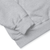 Gray fabric with a subtle texture on a white background