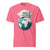 Pink t-shirt with a graphic of a globe and 'Global Heroes' text on a white background