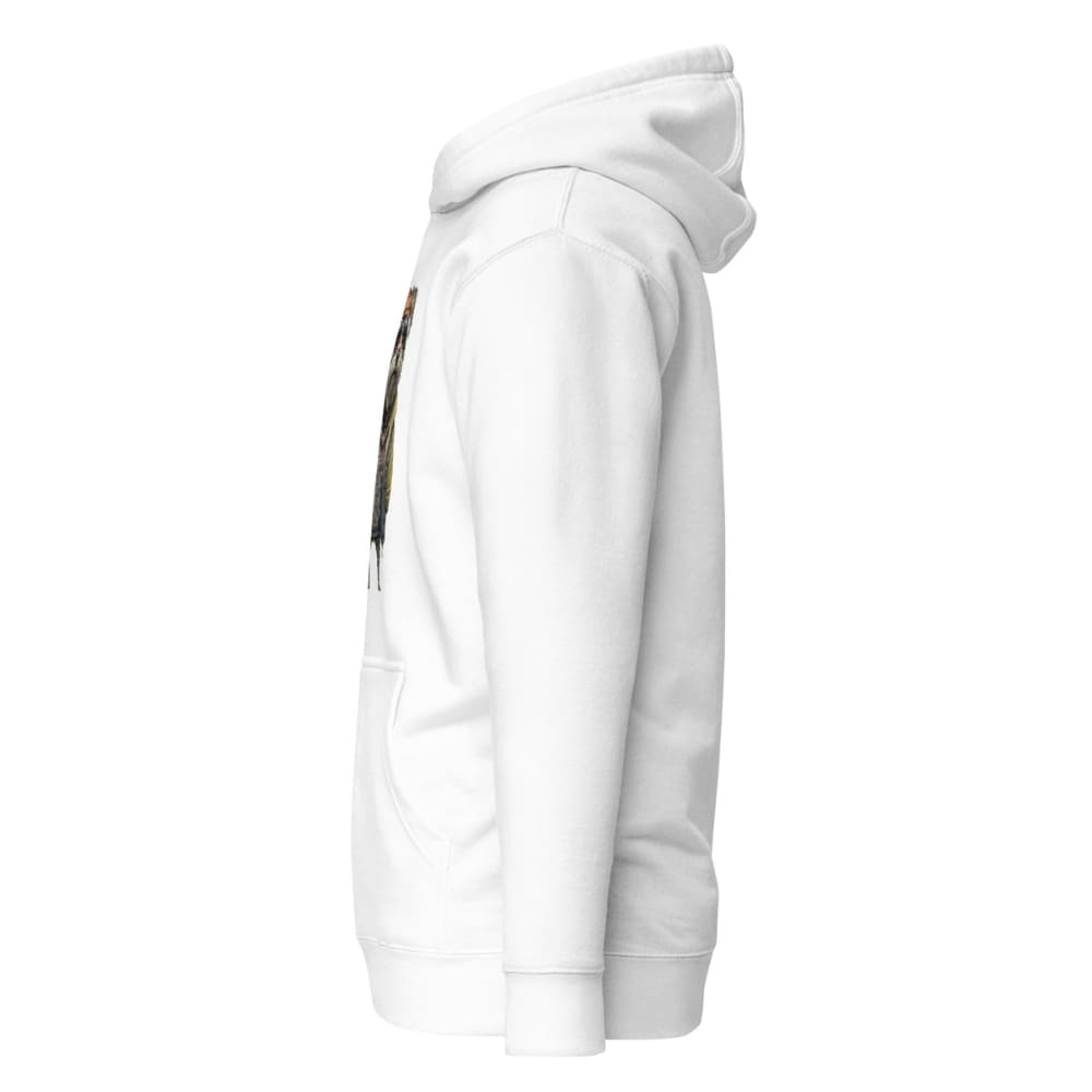 White hoodie on a white background
