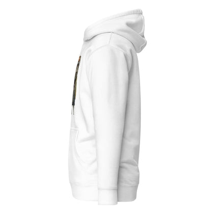 White hoodie on a white background