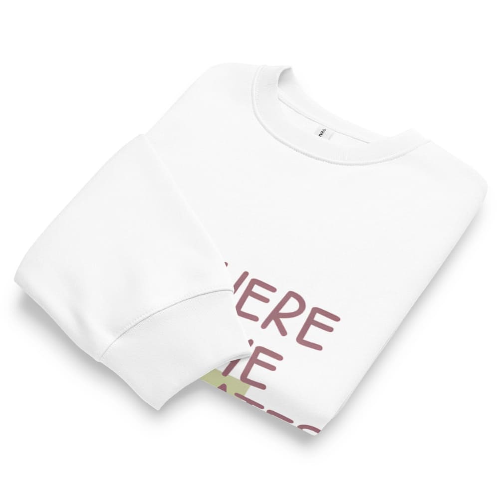 White t-shirt with text on a white background