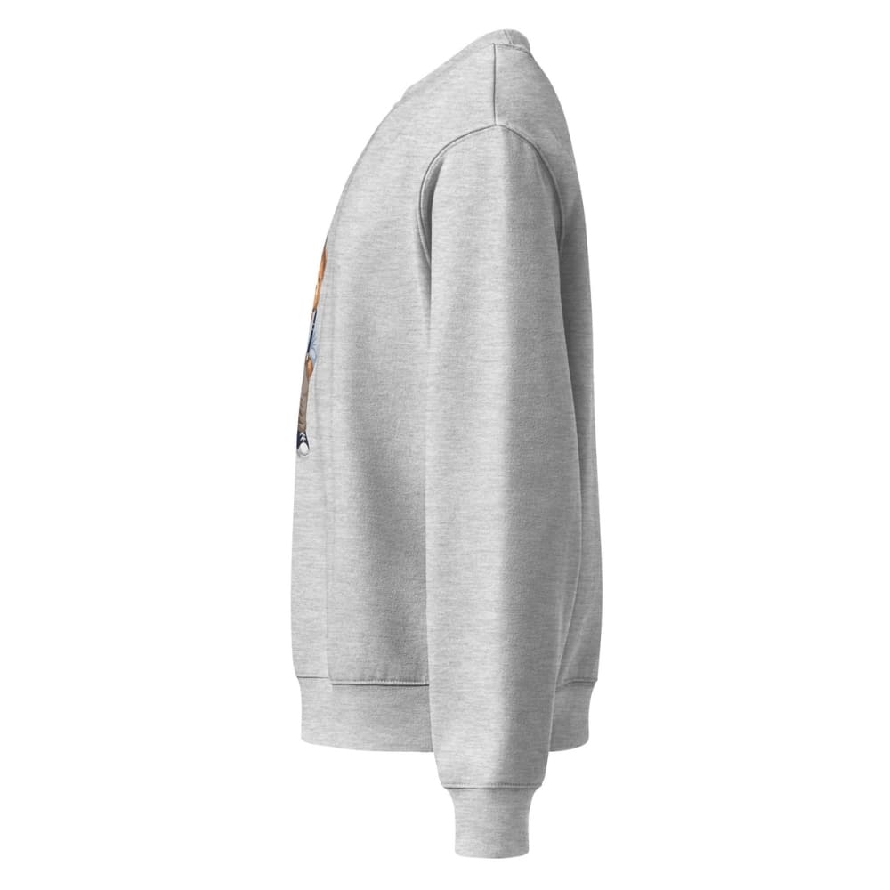Gray hoodie on a white background