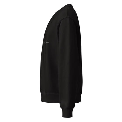 Black sweatshirt on a white background
