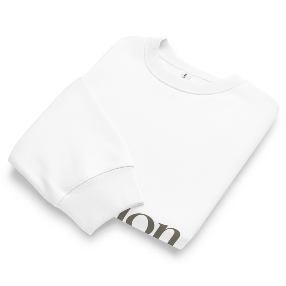 White t-shirt with 'ion' logo on a white background