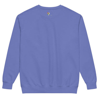 Purple sweatshirt on a white background