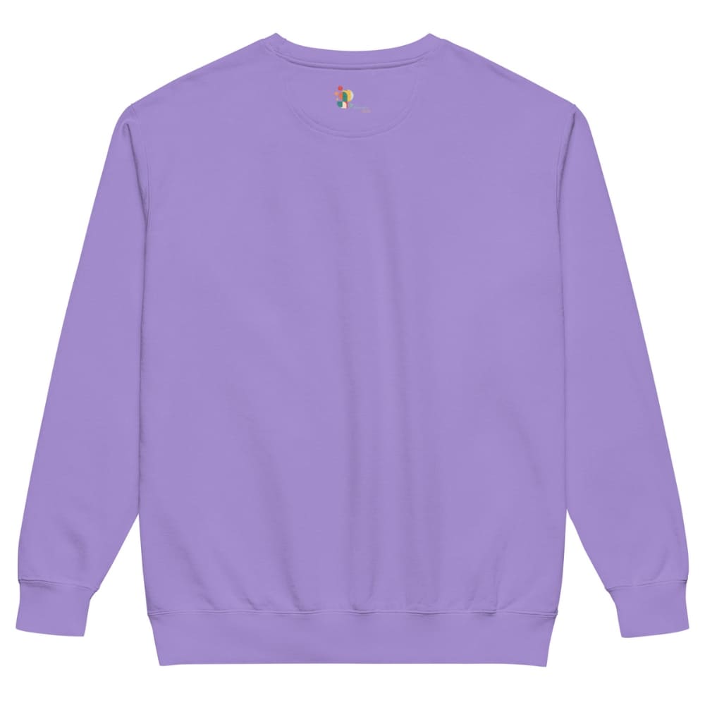 Purple sweatshirt on a white background