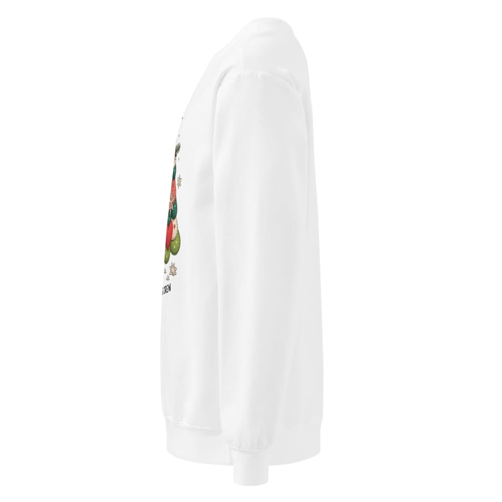 White cylindrical object with colorful design on a white background