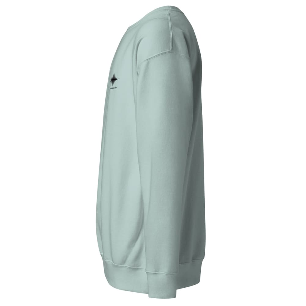Light blue sweatshirt on a white background
