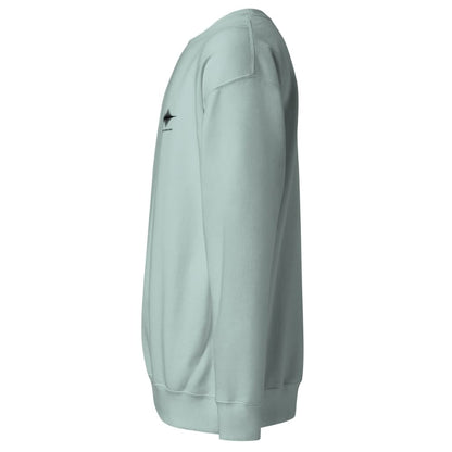 Light blue sweatshirt on a white background