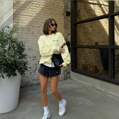 "My Always & Forever" Embroidered Crewneck Sweatshirt