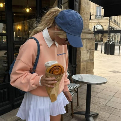 "My Always & Forever" Embroidered Crewneck Sweatshirt