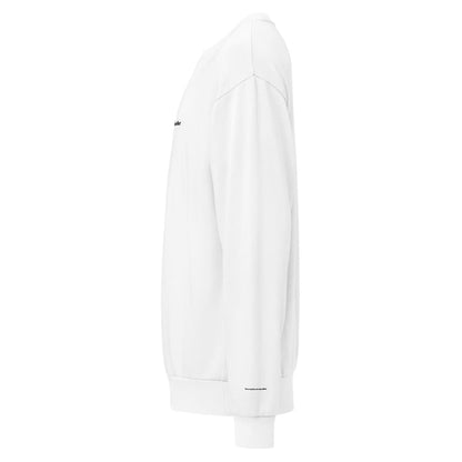 White sweatshirt on a white background