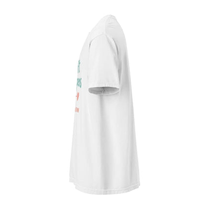 “Shift Happens – Nurse Edition” pastel text design printed on a thick garment-dyed cotton t-shirt, perfect for nurses and healthcare professionals with a sense of humor.