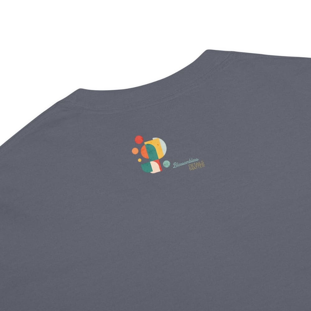 “Living That Scrub Life” colorful text printed on a garment-dyed cotton t-shirt for nurses and healthcare professionals