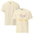 Garment-dyed relaxed fit t-shirt with motivational quote “Tired But Thriving” in modern handwritten script