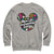 Gray sweatshirt with colorful graphic and text 'Mom Life: Unstoppable Energy' on a white background