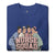 Blue sweatshirt with 'Nurse Squad' graphic on a white background