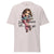 Ice grey t-shirt with a cartoon character and text on a white background