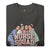 Black t-shirt with 'Nurse Squad' graphic design on a white background