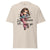 Beige t-shirt with a cartoon character and text 'Zero Patience left... for you' on a white background
