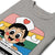Gray t-shirt with a cartoon character design on a white background