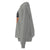 Gray sweatshirt with colorful graphic on the sleeve against a white background