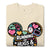 Beige sweatshirt with colorful graphic design and text 'Running on Hugs & Coffee' on a white background