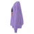 Purple sweatshirt with text and graphics on a white background